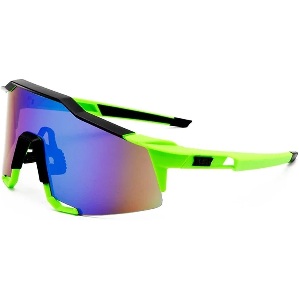 Sport Sunglasses Cycling Glasses UV400 Protection Windproof Outdoor Neon Green‎